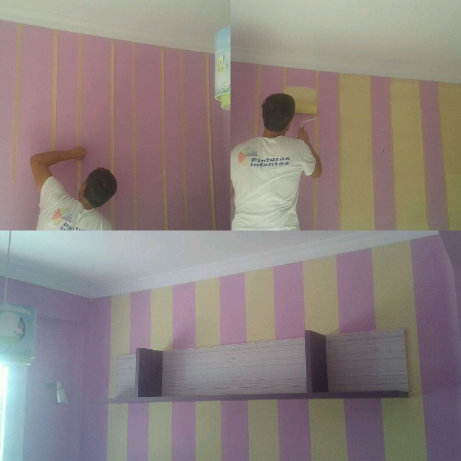 Franjeado en habitación infantil