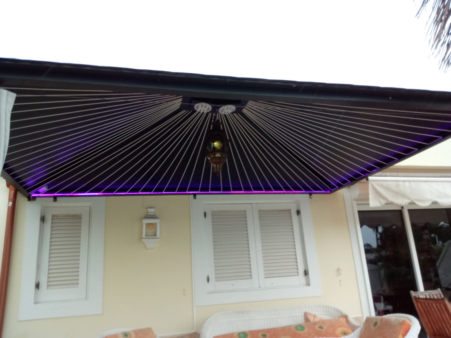 Pergola con led