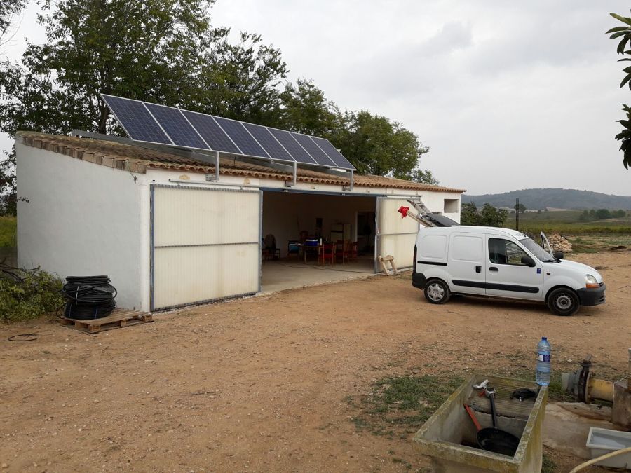 Instalacion sobre garage