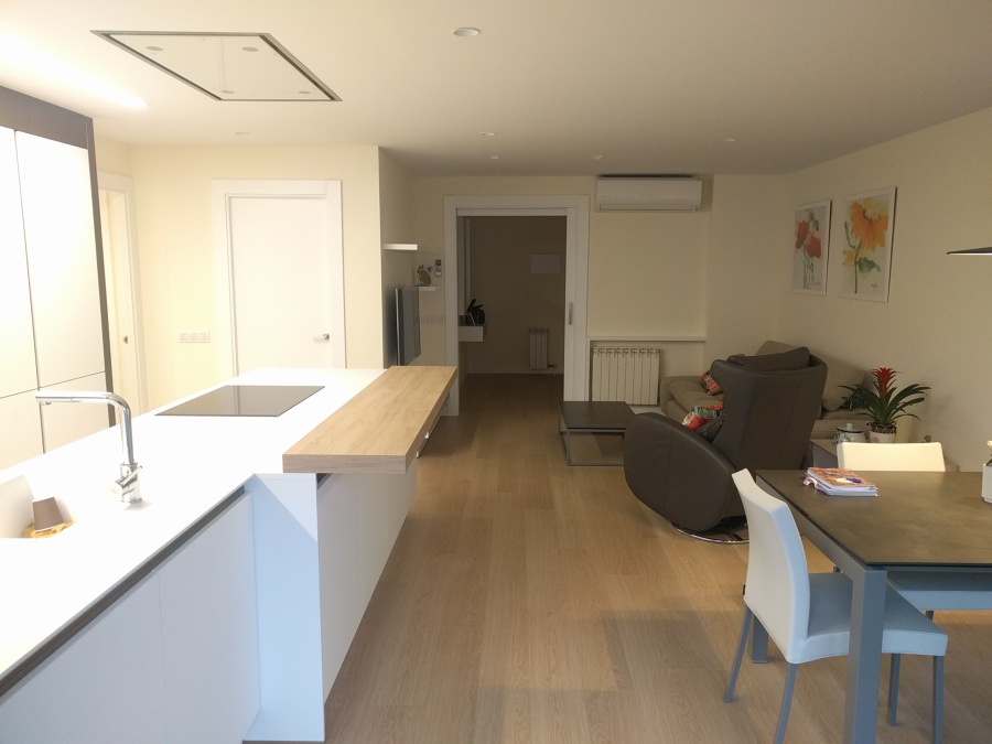 Cocina y comedor unidos