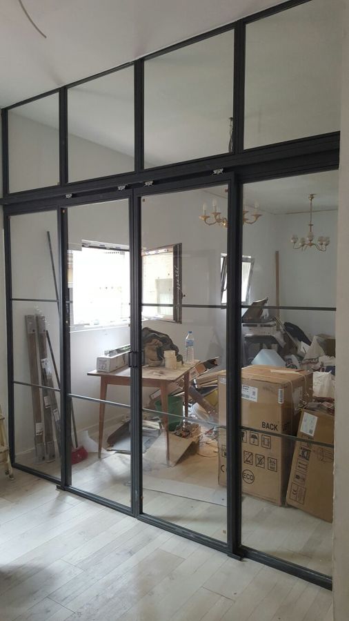 puertas correderas de hierro modelo industrial