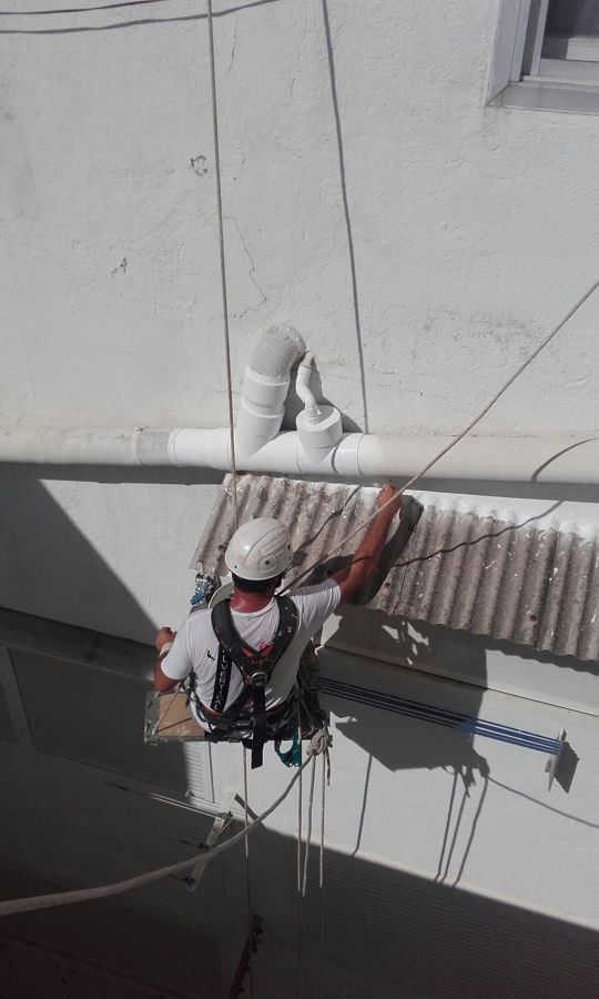 Reparación en bajante