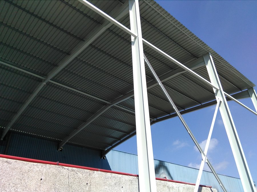 Fase ejecución cerramiento cubierta