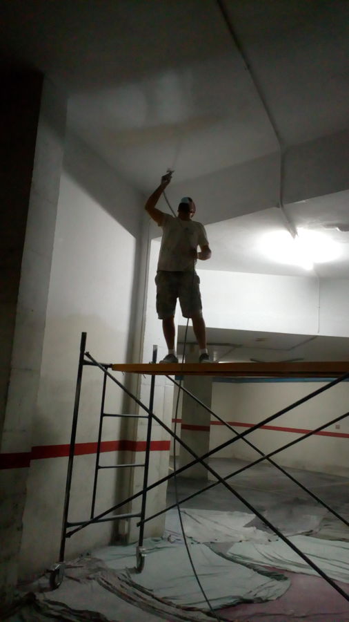 Pintado de parking..techos,paredes y pavimentos