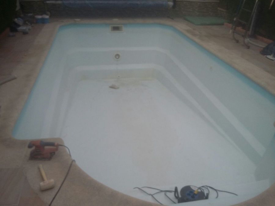 piscina antes