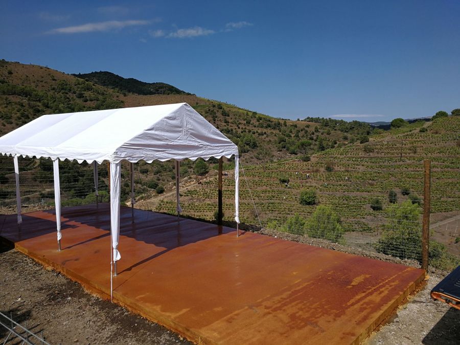 Plancha de hormigón visto pulido