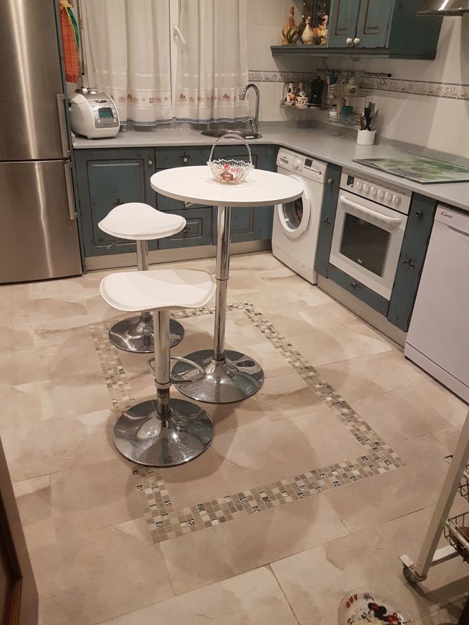 Cambio suelo cocina Escobedo