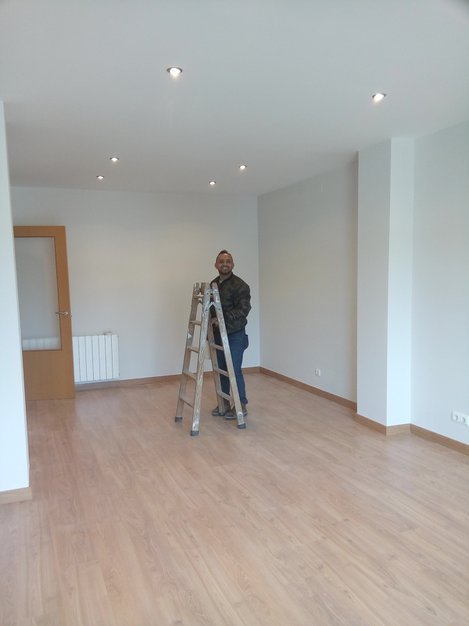 Pintura y Parket en el Salon