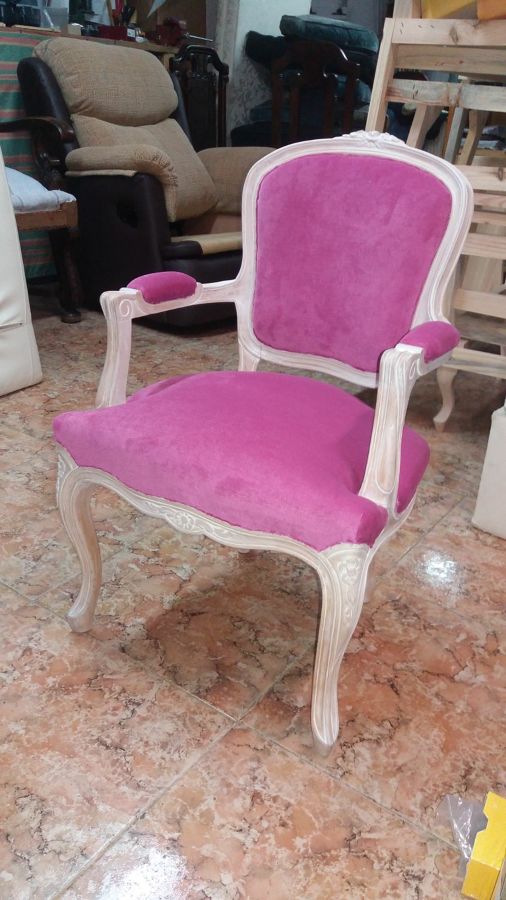 butaca clasica tela moderna