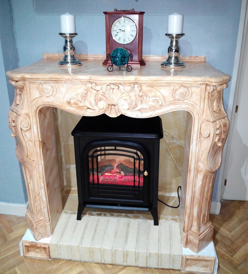 chimenea de escayola