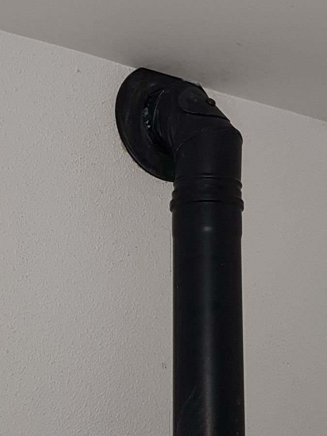 Salida de chimenea de pellets