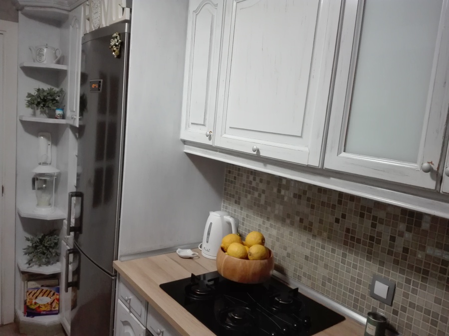 Envejecimiento de madera color blanco .