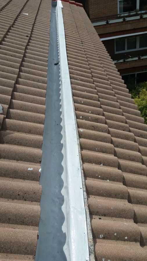 Impermeabilización de canalón en mal estado