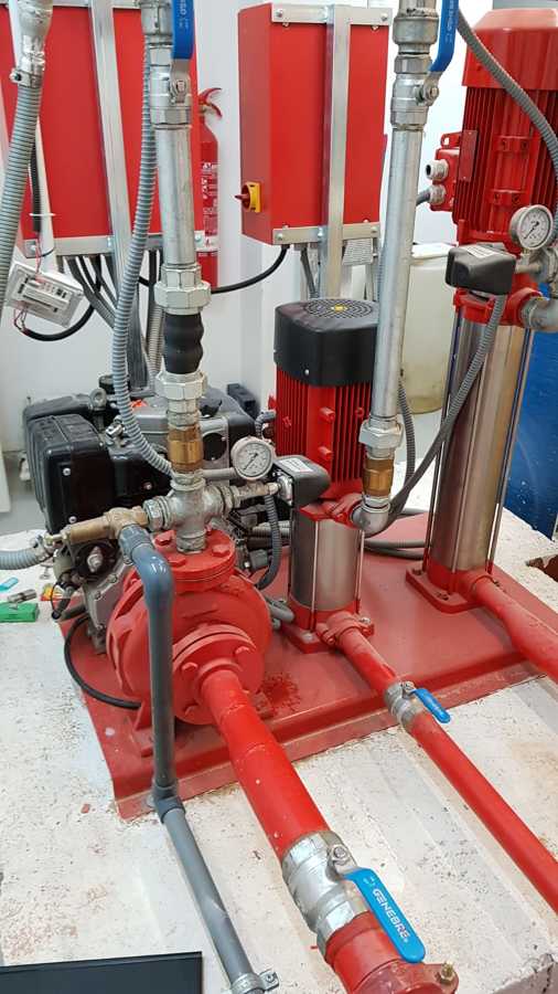 Instalaciones grupos de presión contra incendios
