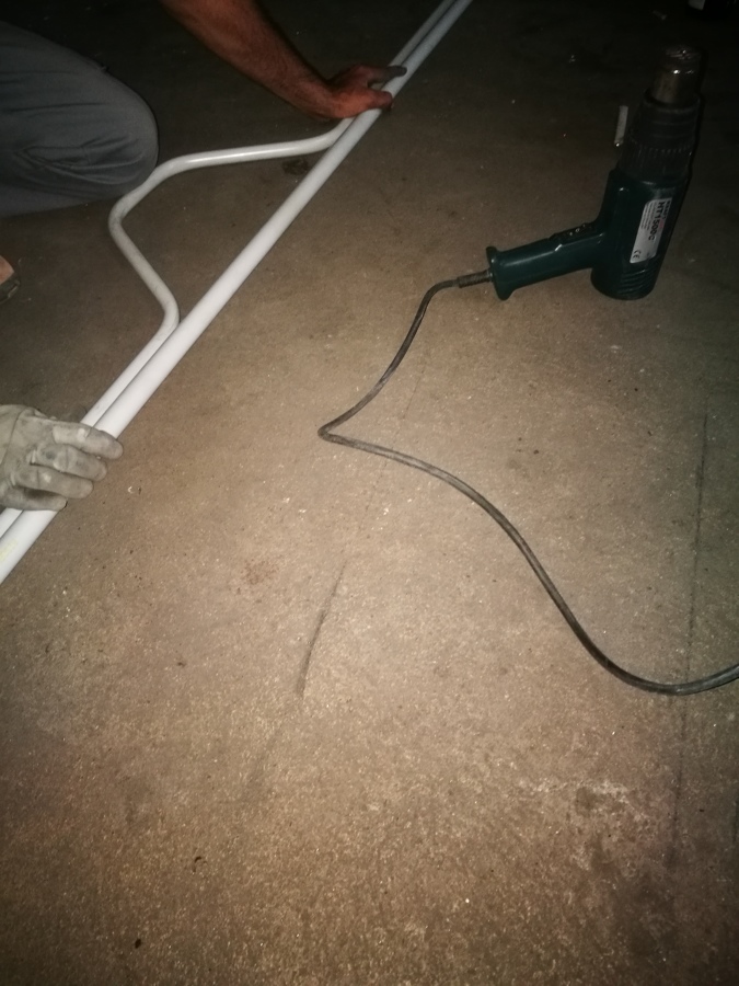 Curvado de tubo en obra