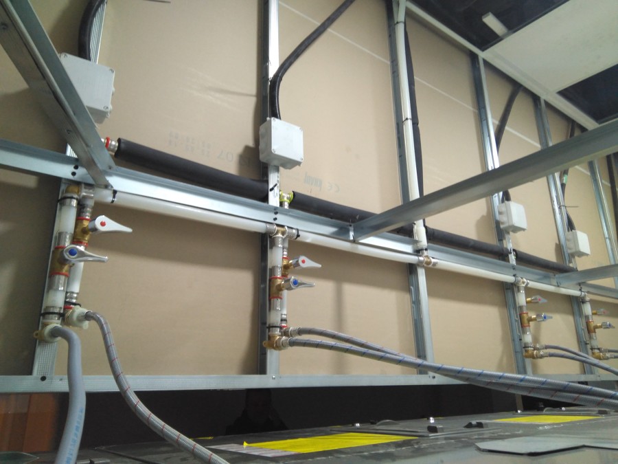 Instalación tuberías lavandería