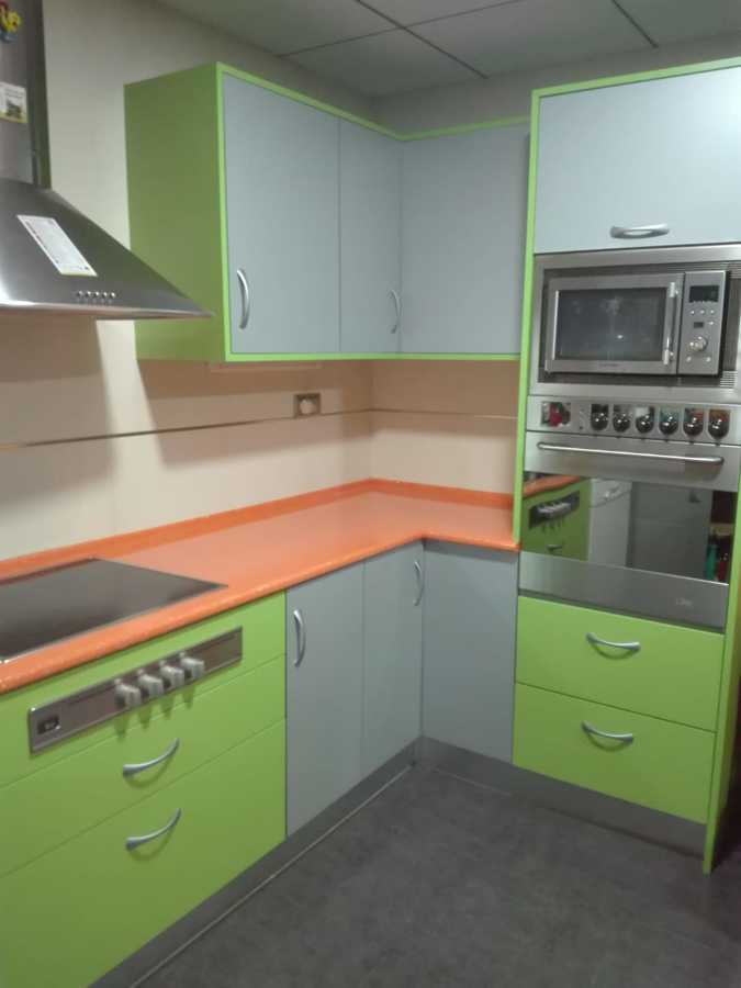 Cocina en tres colores super chula