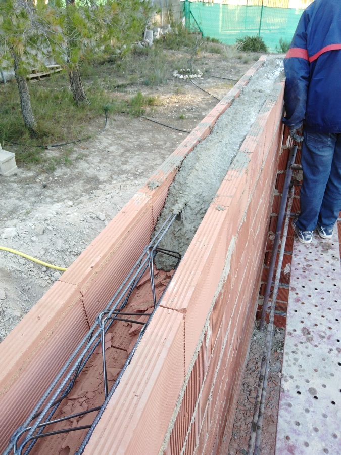 Terminación en U hormigonada