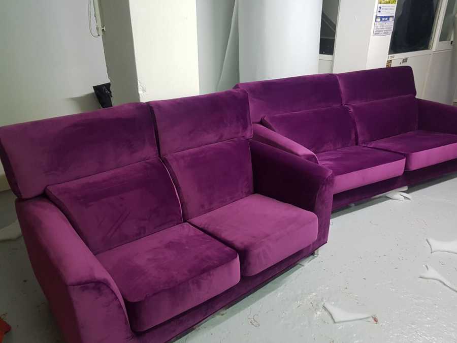 Dúo sillones berenjena