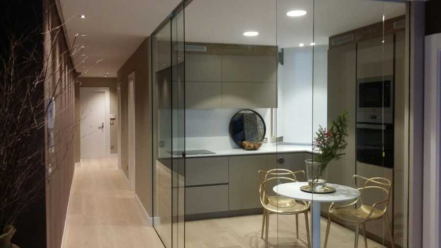 cocina con mamparas