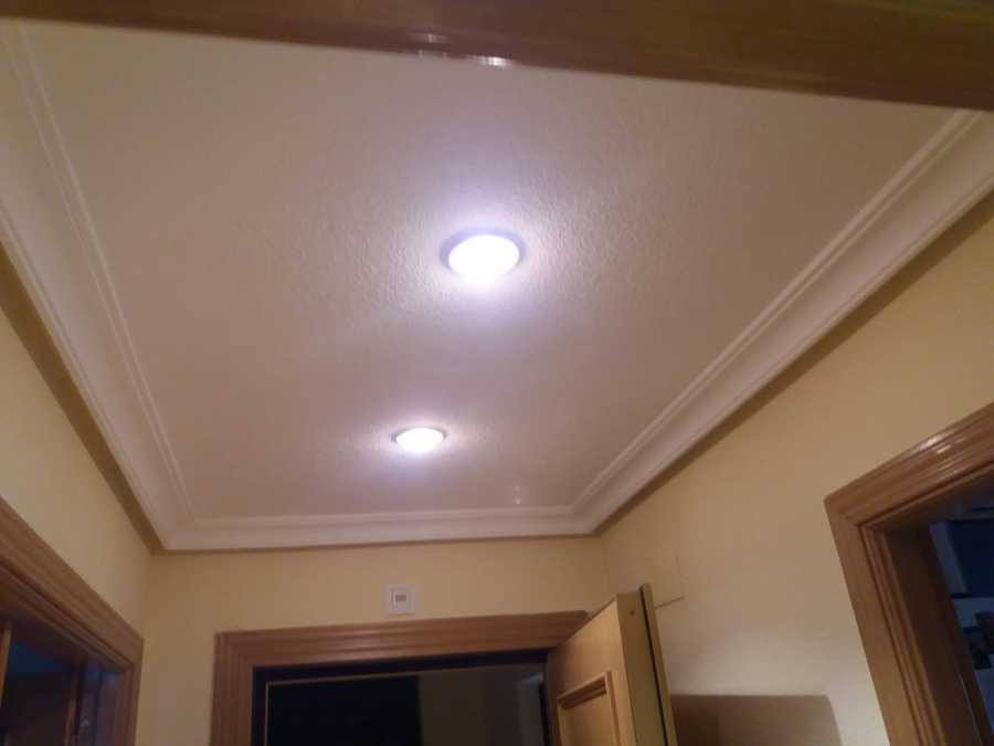 Techo terminado para ocultación de red de conductos