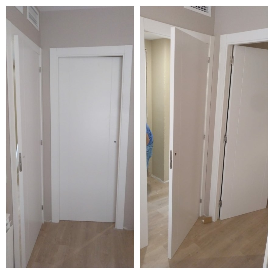 Instalación suelo laminado AC5 FINfloor y puertas lacadas