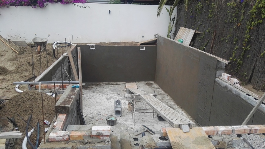 Construcción de piscina