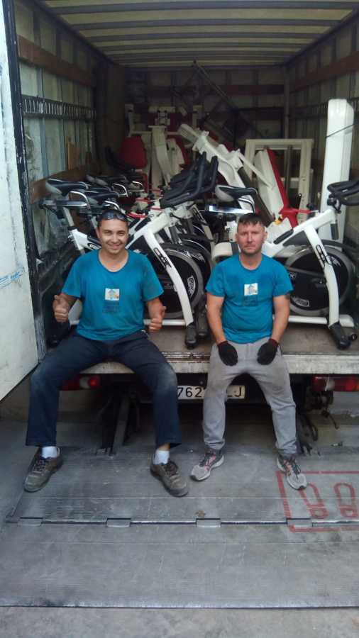 Traslado de un guimnasio.