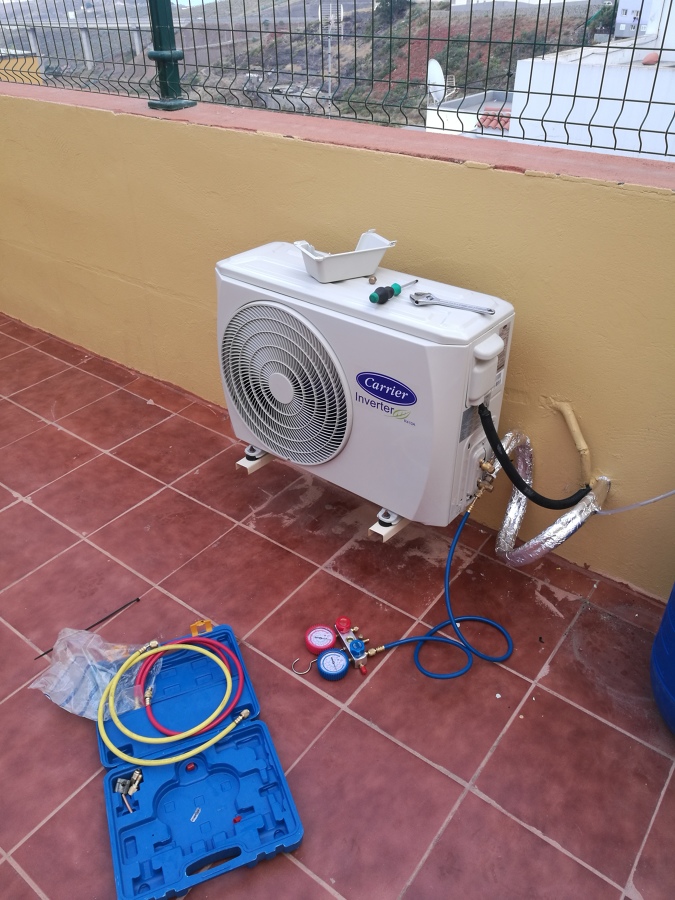 Montaje de unidad exterior Carrier