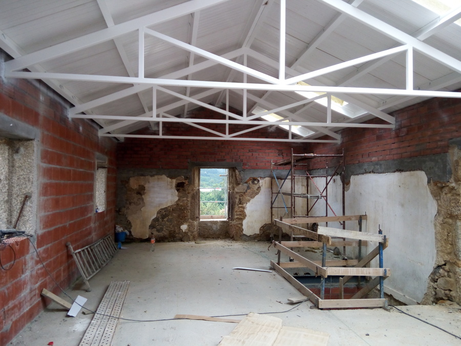 Cubierta hierro y panel