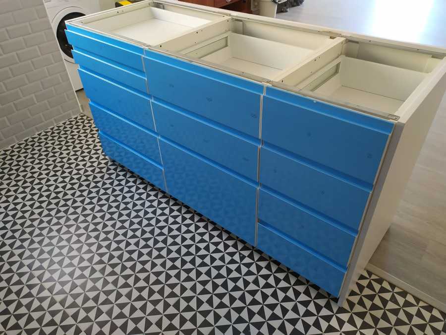 MONTAJE ISLA DE COCINA IKEA