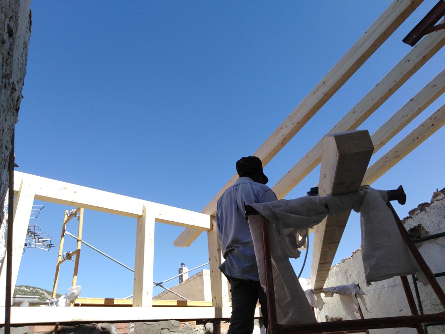 Estructura de madera laminada