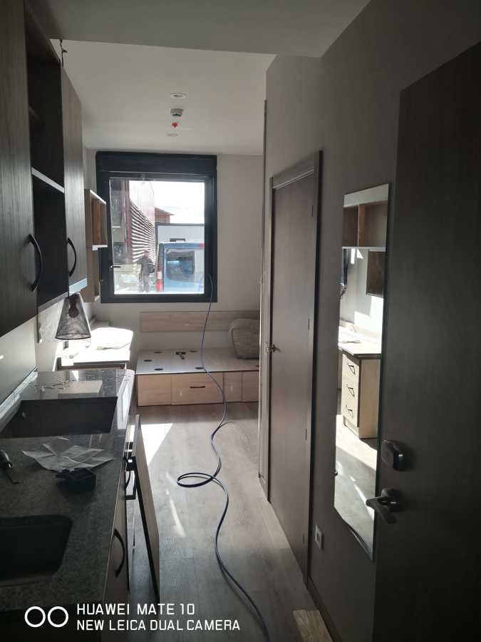 Obras piso piloto Student Housig