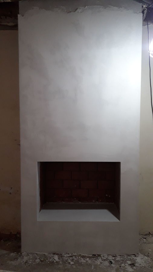 chimenea casi terminada