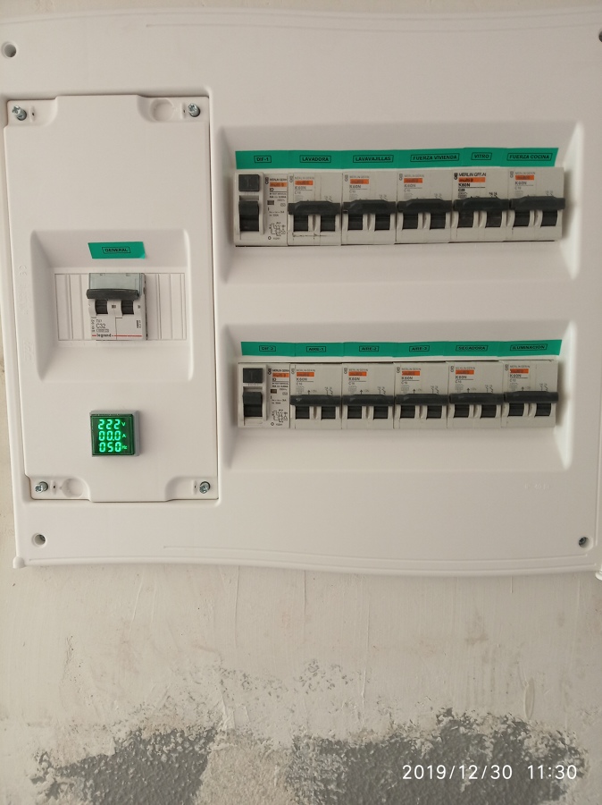 Caja general de mando y proteccion Vivienda Madrid