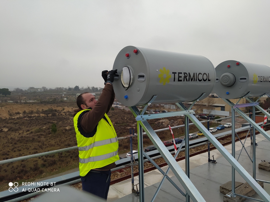 Instalación solar termica