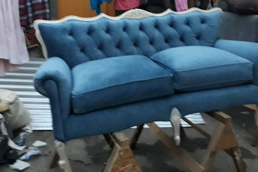 Tres plazas reformado clásico y capitone