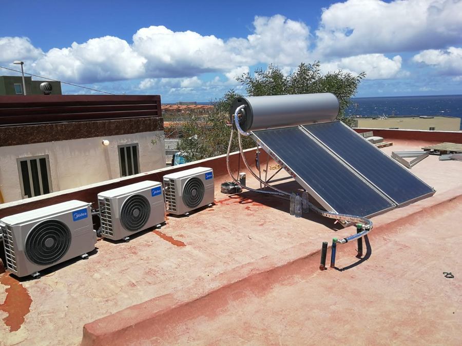 Instalación de Aire A.C. y SOLAR TERMICA