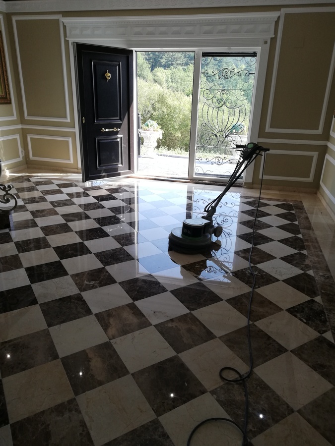 micro pulido de suelo