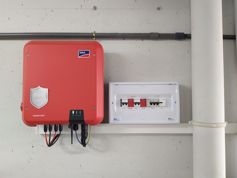 Instalación con inversor SMA