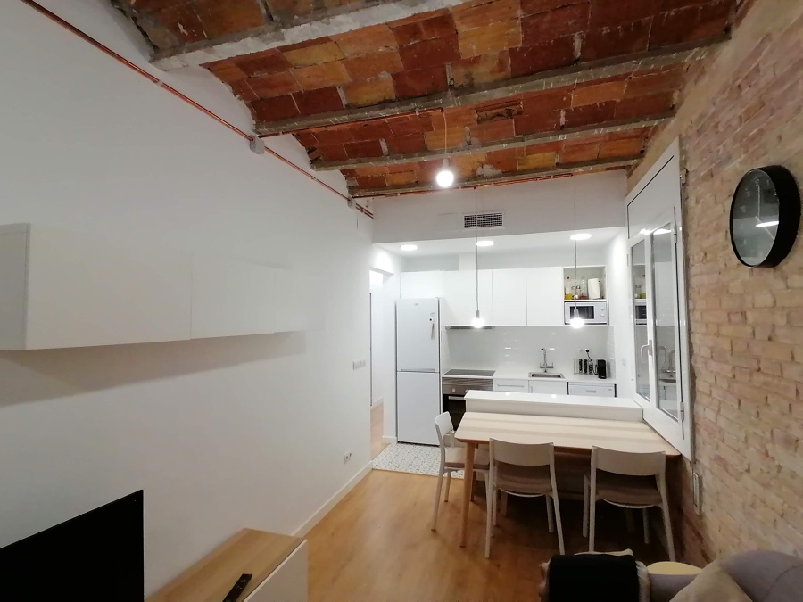 Cocina abierta al salon