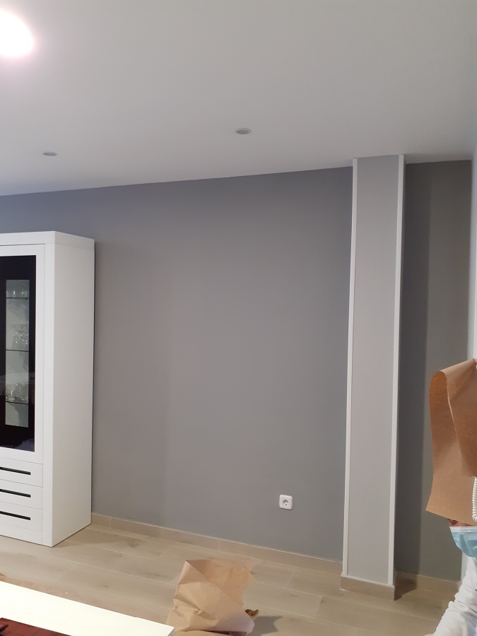 Pavimento vertical en gris oscuro plástico liso