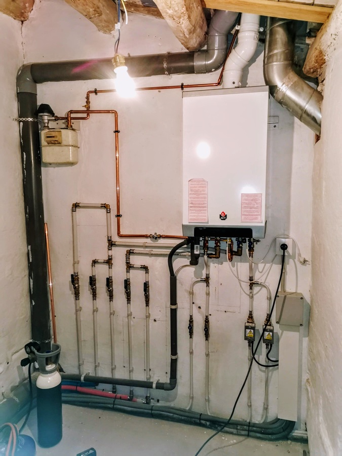 Calefacción a gas Natural con separación zona dia/noche