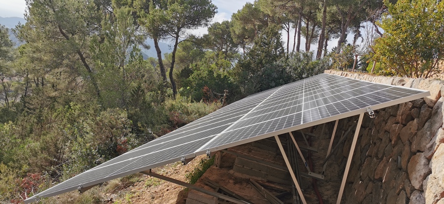 Doble fila para 30 placas solares