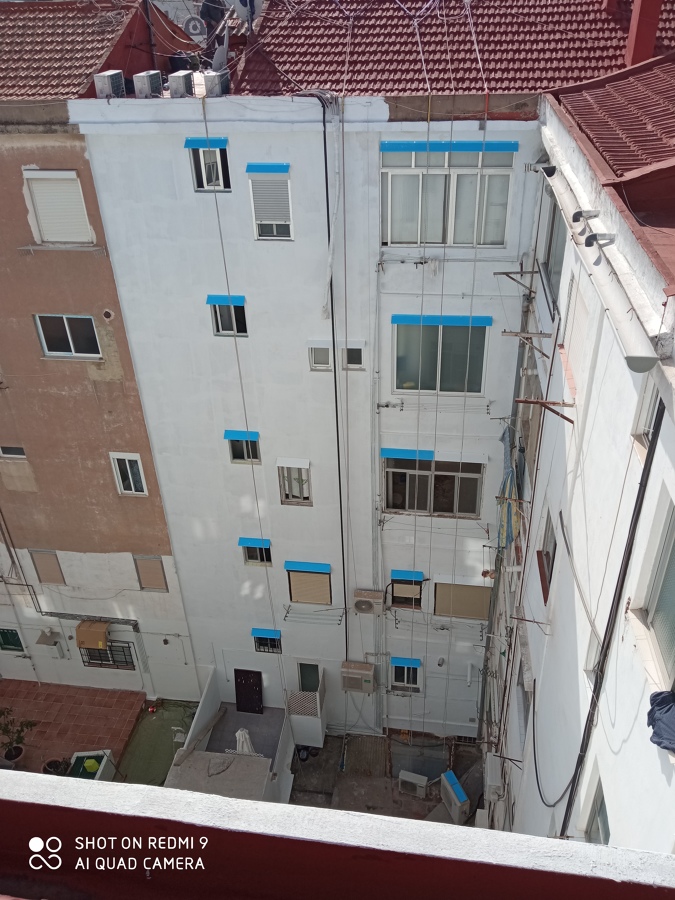 Fachada trasera rehabilitada