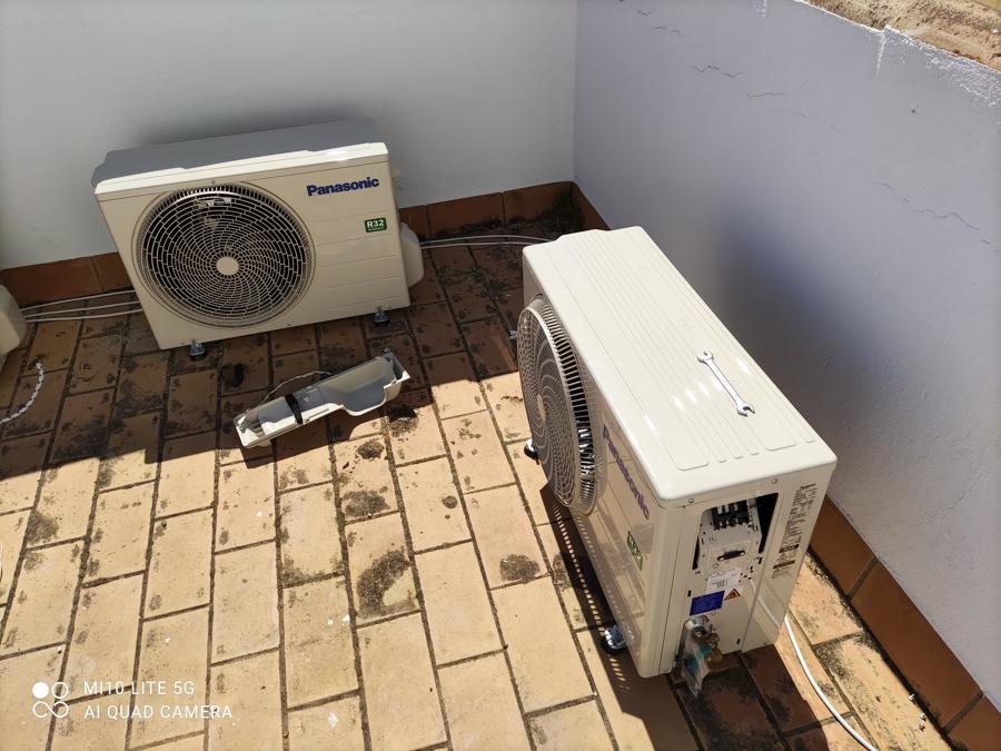 Instalación de maquinas splits con preinstalación integrada en la vivienda