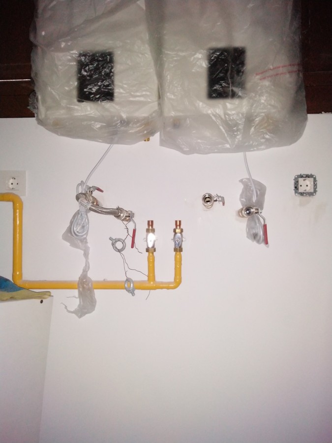 Instalacion de gas y calderas en Lavanderia en calle molinos