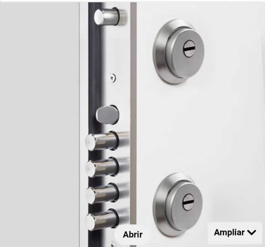 Cerradura de bombín doble.