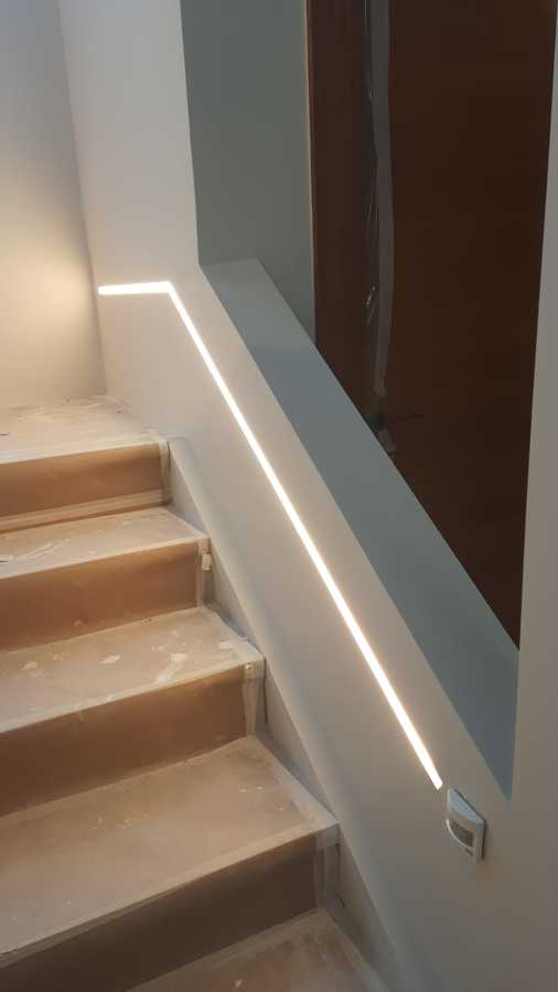 Instalación de tiras led.