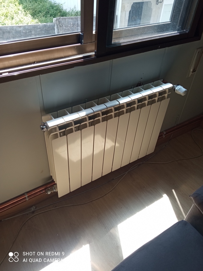 Instalación radiador